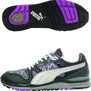 Puma Women's Black and Purple Athletic Sneakers